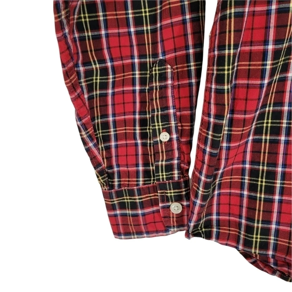 Ralph Lauren Red Boys Plaid Button Down Shirt